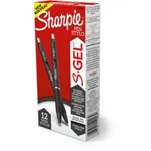 Sharpie  0.38 mm S-Gel Pen, Black - 12 Count