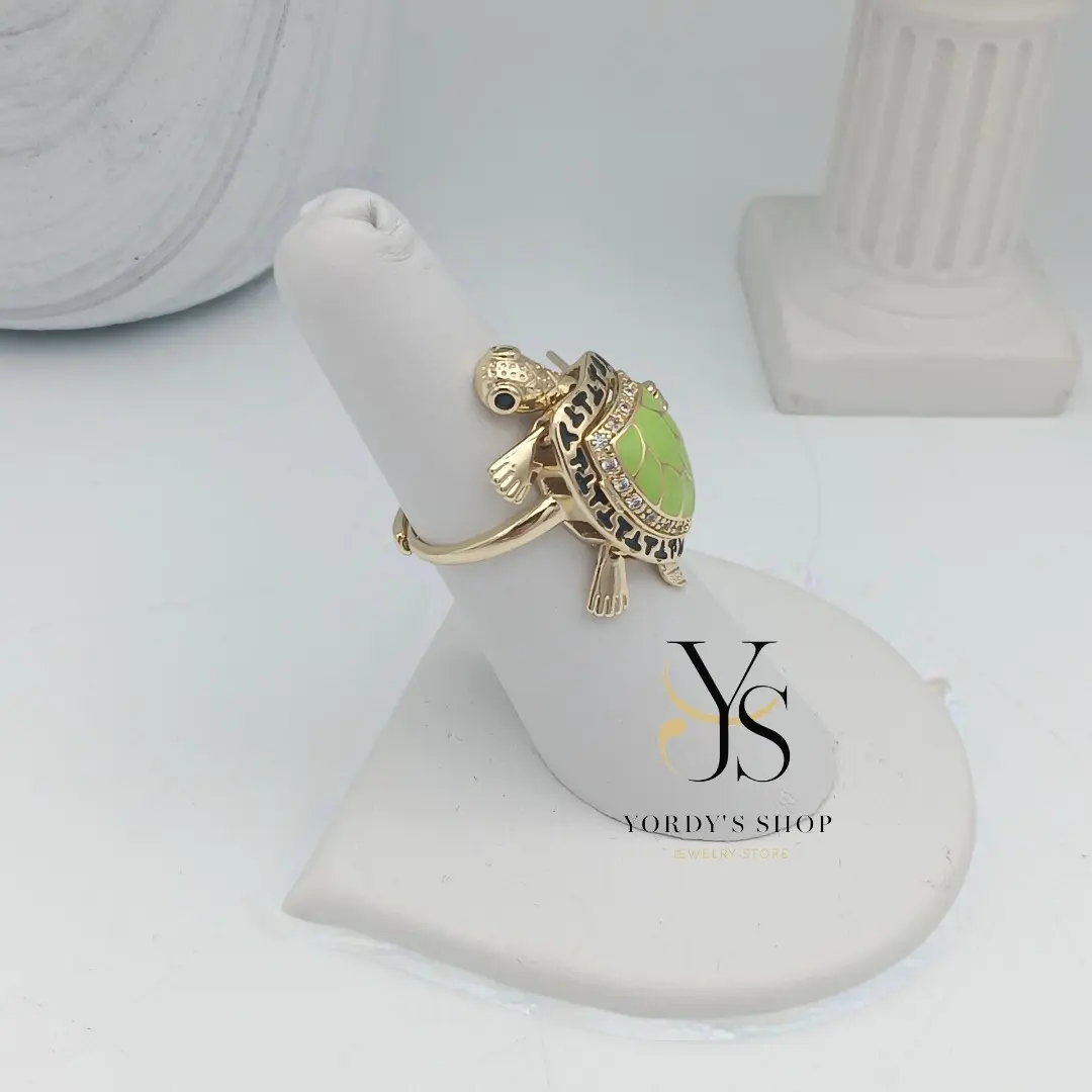 Yordy Adjustable Turtle Ring for Women 14K Gold Plating High Quality Elegant and Comfortable Fit Versatile Jewelry