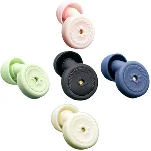 Noise Cancelling Silicone Earplugs, Strong Sound Filter, 3 Size Replacement Earmuffs, Washable Sleep Earplugs, Comfortable Reusable, Swimming Earplug