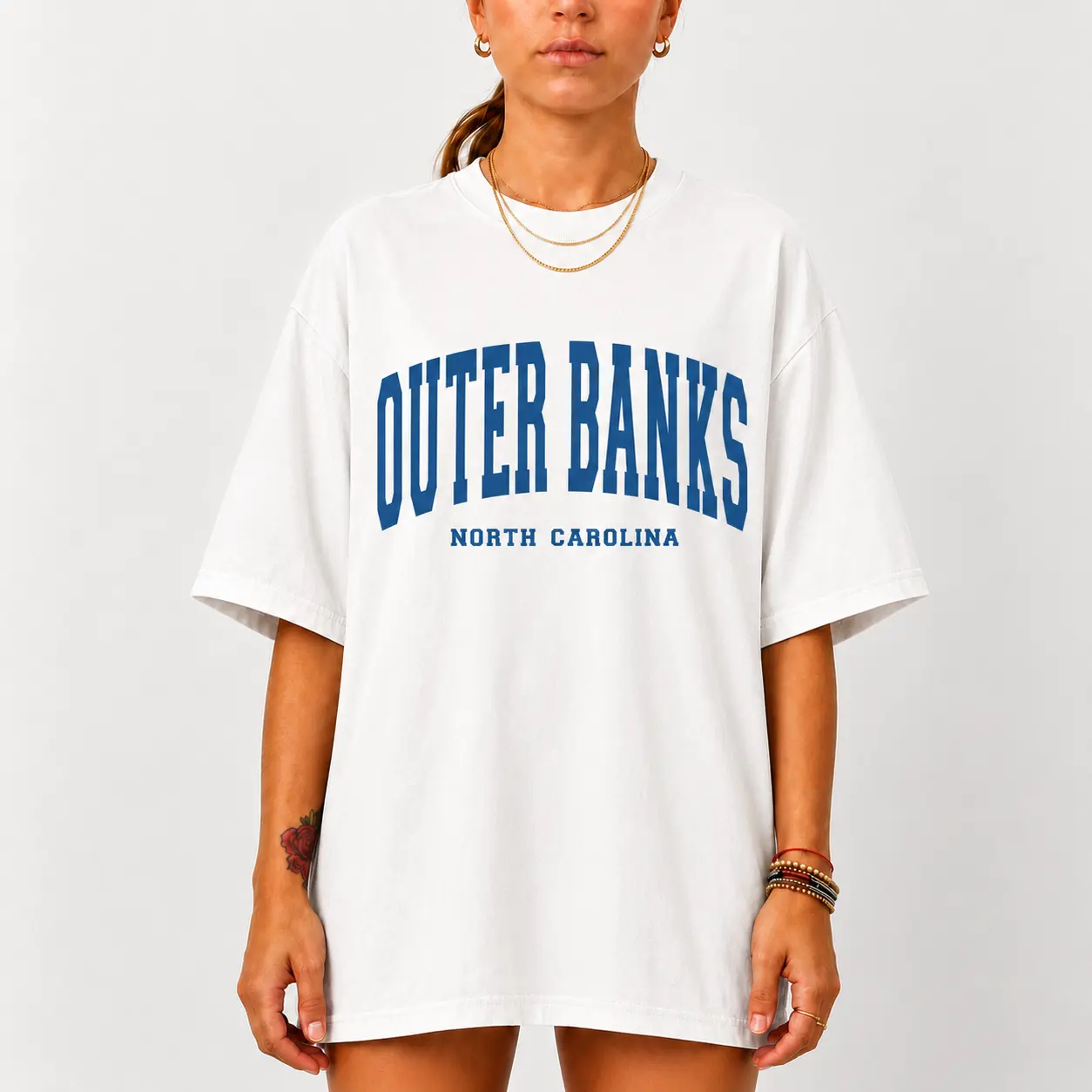 Comfort Colors Outer Banks North Carolina Shirt for Women, Coastal Beach Vacation Graphic Tee, OBX Summer Travel T-Shirt, Relaxed Oversized Seaside Shirt