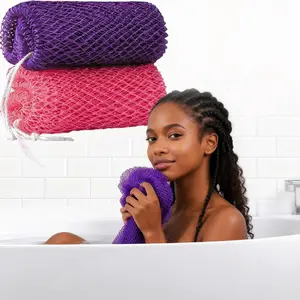 Authentic African Exfoliating Net Sponge Ethically Sourced from Nigeria Real Authentic Net Sponge Exfoliates Porous Hygiene Dries Quickly