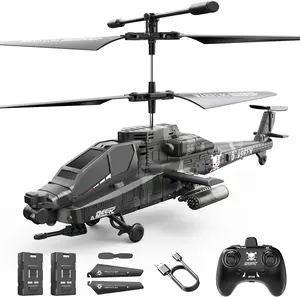 DEERC Remote Controlled Helicopter, 2.4GHz RC Aircraft with LED Lights, Altitude Hold, 26 Mins Flight Time, 2 Batteries, Durable Design, Toys for Boys Flying Gift, Remote Controlled Helicopters