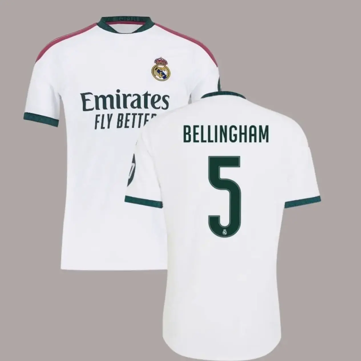 Jude Bellingham #5 Real Madrid Jersey 2026-2027 – Men's Soccer Shirt, La Liga Football Supporter Apparel
