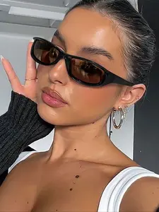 Unisex Casual Vintage Colored Lens Sunglasses, Lightweight Durable Sunglasses, Daily Use Fashion Trendy Retro Sun Glasses, Trendy Styling Sunglasses, Outdoor Activities, All Seasons, Modern Trendy Sunglasses, Fashionable Sunglasses
