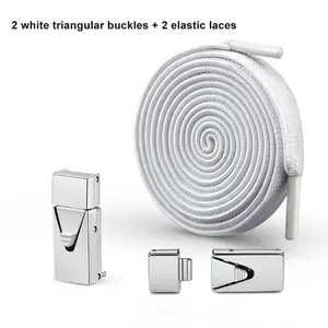 Elastic Shoelaces for Men and Women, Sneakers with Adjustable Fastening, No Need to Tie, Snap Fasteners, Suitable for Children