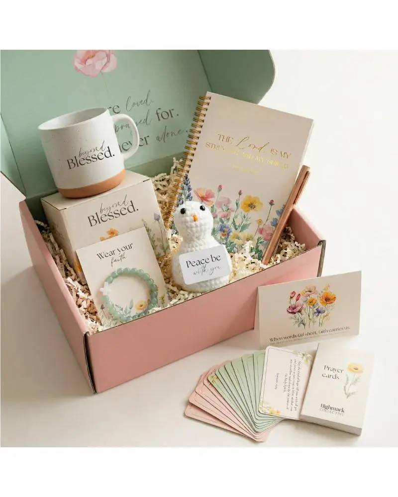 Christian Gifts for Women - Faith Gift Set with Mug, Bracelet and Journal with Pen