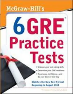 USED-McGraw-Hill's 6 GRE Practice Tests by Christopher Thomas (Paperback)