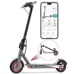 Electric Scooter 19 MPH Max Speed 8.5" Solid Tire 350W Motor Adjustable Speed APP Control Foldable Dual Brake Commuter for Adults 20-25 Miles Range US 2025 Electric Scooter