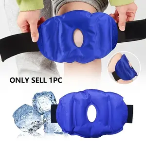 Reusable Knee Cold Compress, Adjustable and Flexible Ice Bag, Single Pack Ice Pad for Pain Relief, Comfortable and Effective Cooling