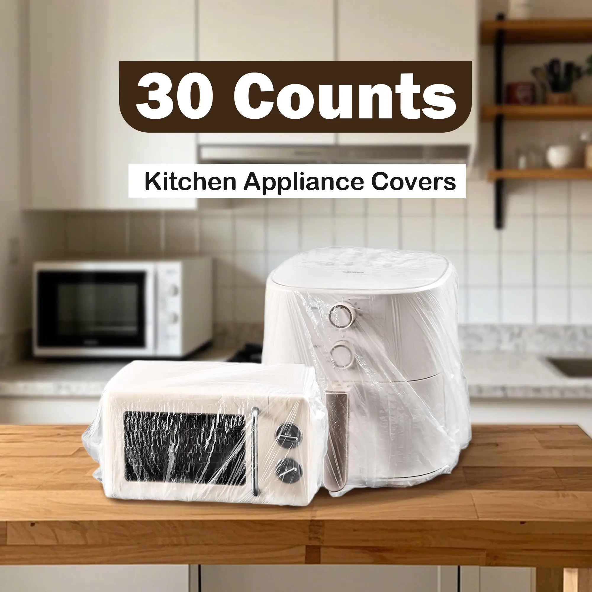 30 Counts Kitchen Appliance Covers, Thickened Disposable Kitchen Appliance Dust Cover, Dust Covers for Small Appliance, Oven, Pressure Cooker, Blender, Toaster, Air Fryer, Large size