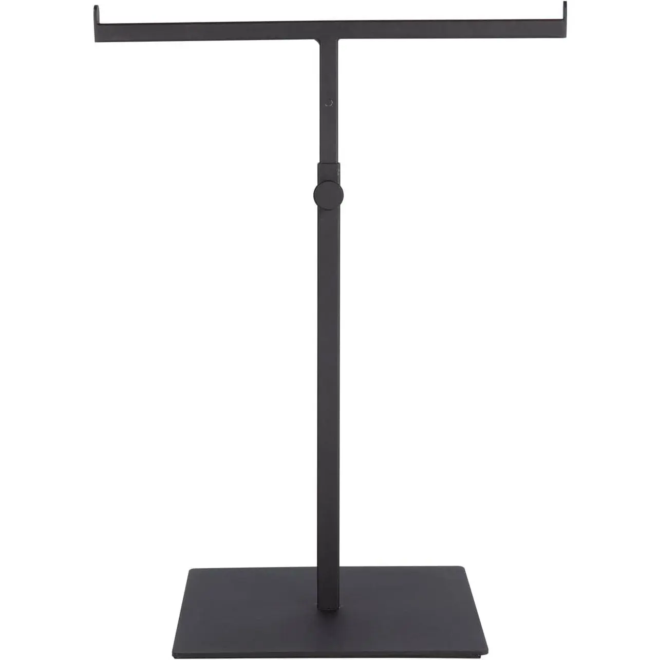 Countertop Adjustable Display Stand for Purses/Handbags, Wreaths, Wigs, Hats and Crafts (T-Stand, Black)