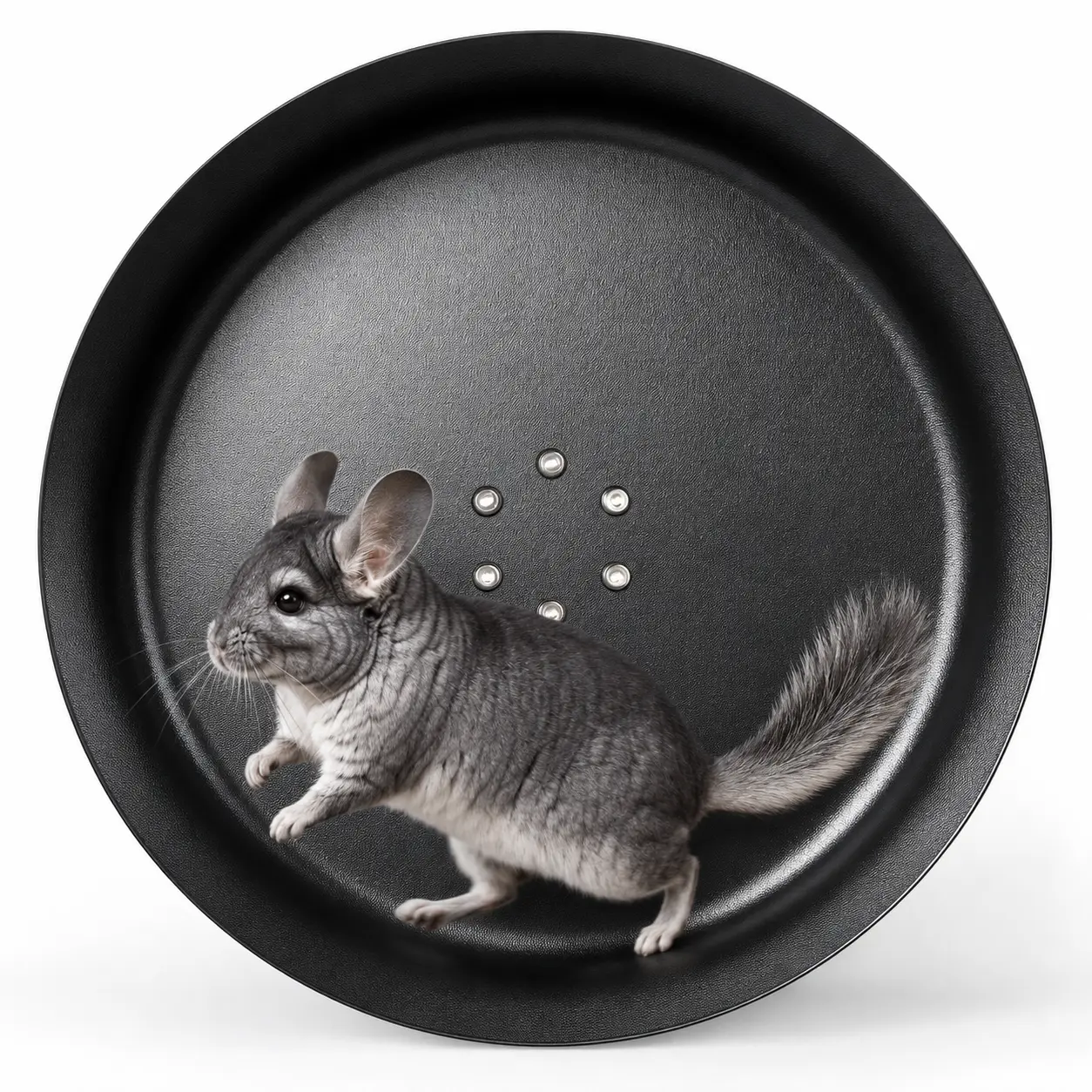 15" Chinchilla Wheel, Aluminum Alloy Silent Exercise Wheel for Syrian Hamsters, Hedgehogs, Squirrels & Small Pets