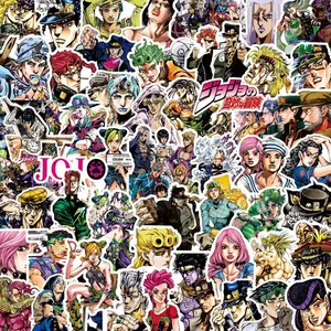 82PCS Kujo Jotaro Anime Stickers JoJo Bizarre Adventure Sticker Higashikata Josuke Bruno Buccellati Cartoon Decals