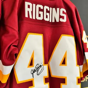 John Riggins #44 Redskins autographed authentic jersey
