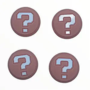 JenDore Pink Question Mark 4Pcs Silicone Thumb Grip Caps for Nintendo Switch