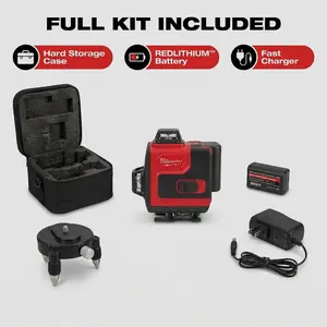 Milwaukee Laser Level 16 Lines Construction Tool 4 d green beam