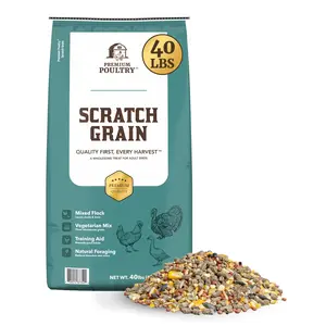 Premium Poultry Scratch Grain for Adult Chickens, Ducks, and Turkeys, 40 Pounds Premium Poultry Scratch Grain for Adult Chickens, Ducks, and Turkeys, 40 Pounds