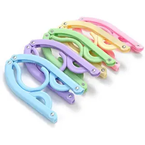 10 Pcs Travel Hangers Cruise Ship Essentials Accessories Portable Folding Clothes Hanger Foldable Drying Rack