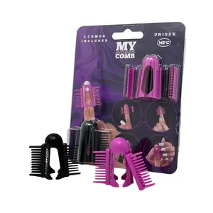MyFingerComb 3-in-1 Travel Comb - For Braids, Beards, Edges, Eyebrows, and more!