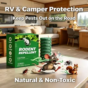 12 Pack Botanical Pest Repellent Balls – Fresh Peppermint & Citrus Scent, Long-Lasting Rodent & Insect Deterrent for Home, Garage, Garden & Storage Areas