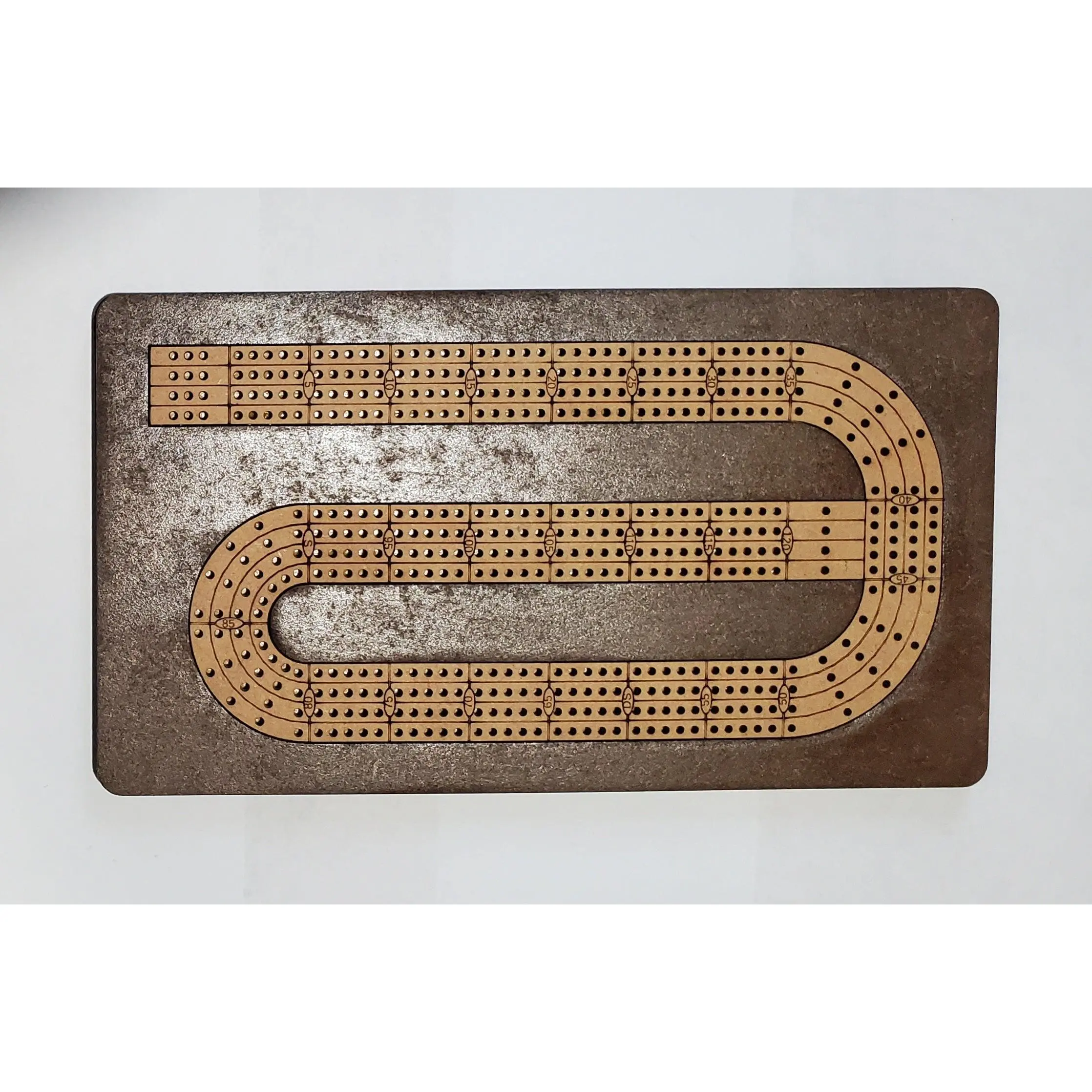 Travel Sized 4 Lane Cribbage Board - Standard