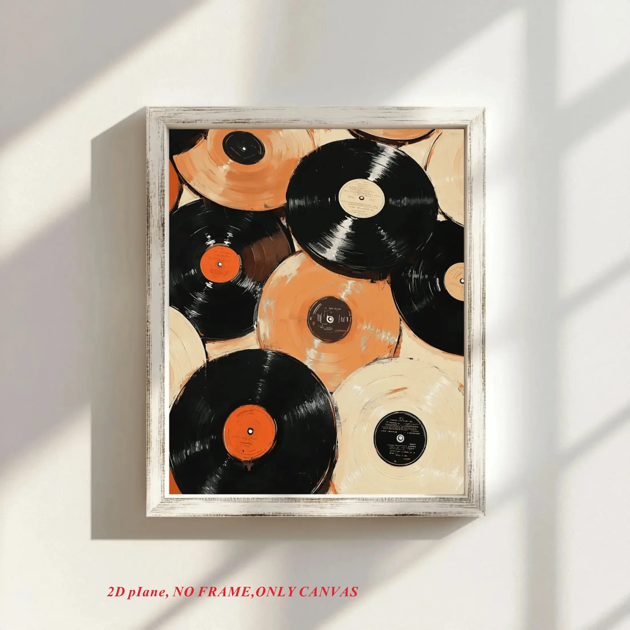 1 piece/set, wall art, vintage vinyl record collage wall decor, contemporary art, retro printable, quirky prints, music posters, vinyl downloads, vinyl records, Unframed Art Print, frameless, 2D flat, Artwork For Walls, Unique Artwork
