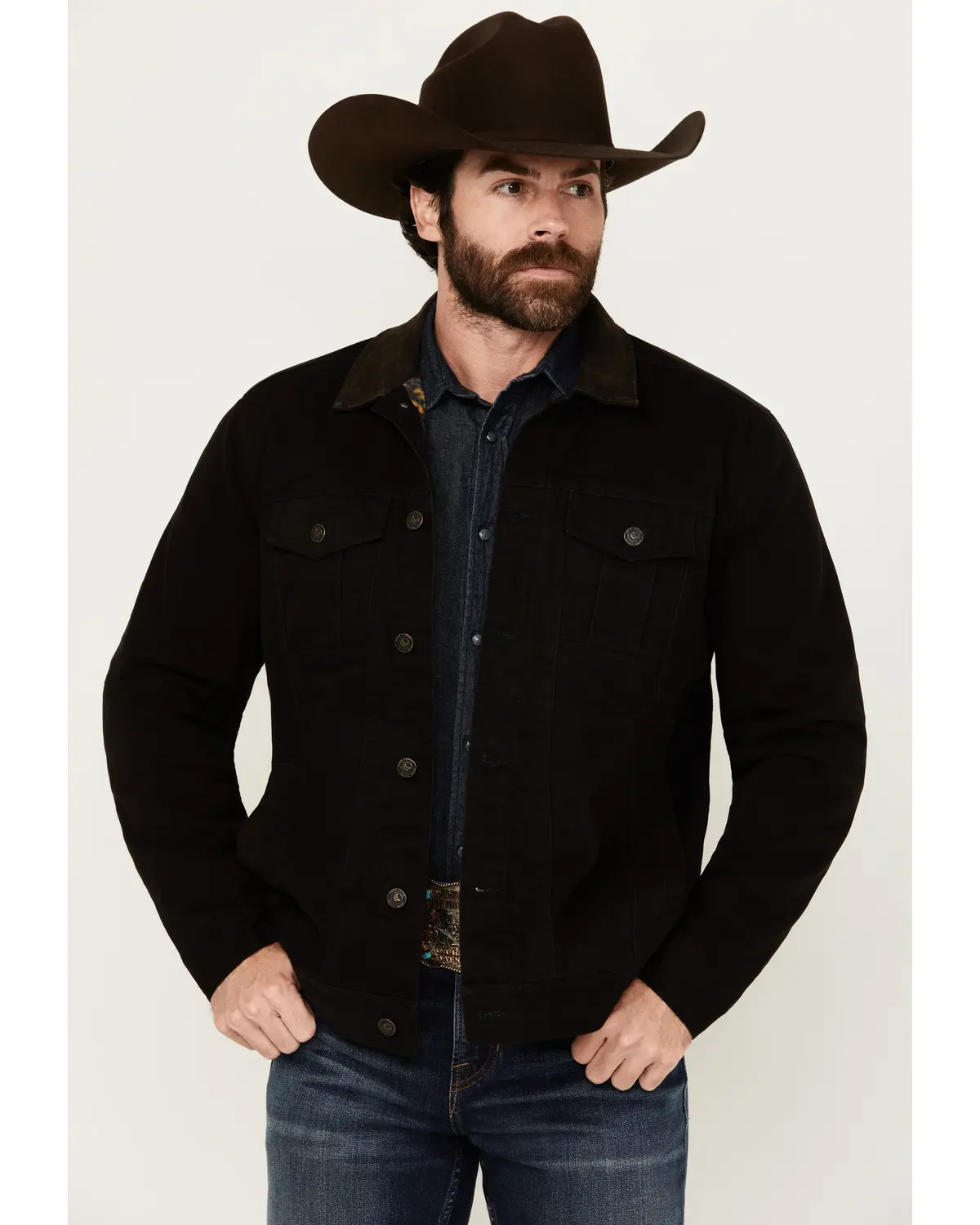 Cody James Men's Men'S Ozark Memphis Washed Rancher Jacket - Cjfa24o76-Blk