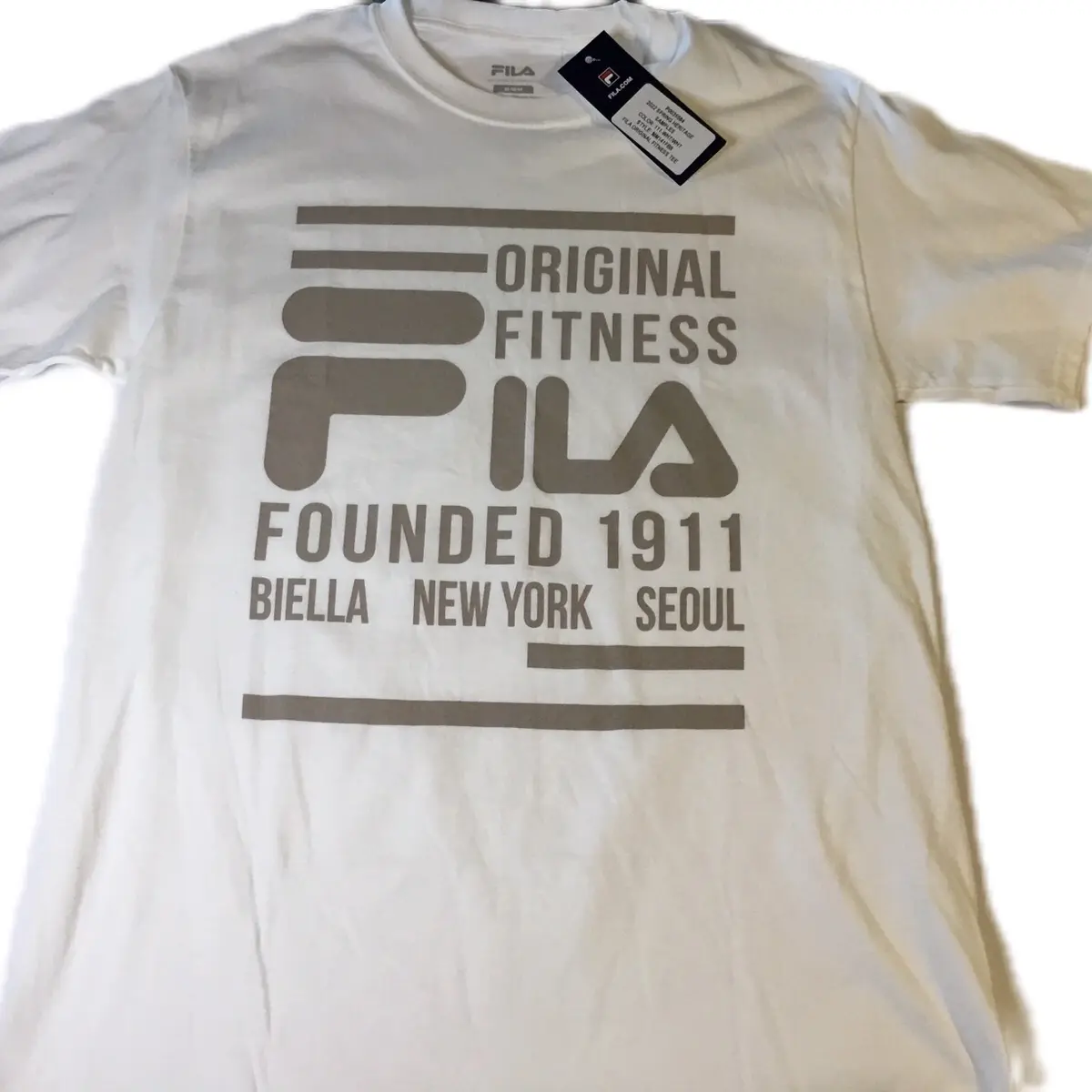 Men original Fitness FILA white size medium T-shirt