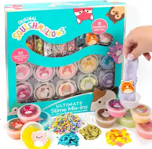 relief toy- Original Ultimate Slime Mix'Ins, 10-Pack, Glitter & Cloud Slime, 8 Fun Slime Add Ins, Pre-Made Slime for Kids, Crunchy Slime, Slime Bulk, Great 6 Year Old Toys, Super Soft Sludge Toy