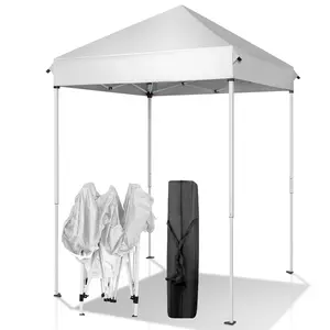 Canopy Tent, 5X5 FT Pop Up Canopy Outdoor Instant Tent Slant Legs with Carrying Bag, Portable Gazebo Shelter for Patio Deck Garden and Beach