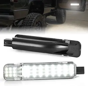 Nilight 2PCS LED Interior Door Panel Light Courtesy Warning Lights White Beam Plug and Play Compatible with Chevy GMC C/K Silverado Sierra 1500 2500 3500 HD Suburban Cadillac Escalade Hummer H2, Led Car Ambient Light