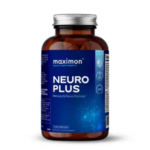 Maximon Health Supplements Premium Nootropics, Cognitive Enhancement, Brain Supplement for Memory & Focus, Mental Clarity with DMAE, Bacopa Extract, GABA, Huperzine and Fish Oil, 60 capsules Dietary