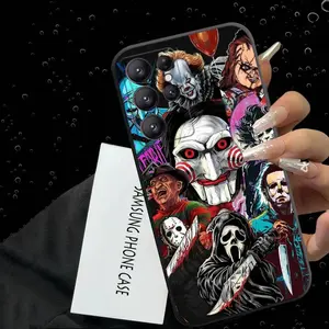 Michaels Myers Horror Halloween Case for Samsung Galaxy Case S25 S23 S22 S21 S26 Ultra Plus FE TPU Soft Cover Christmas Gift