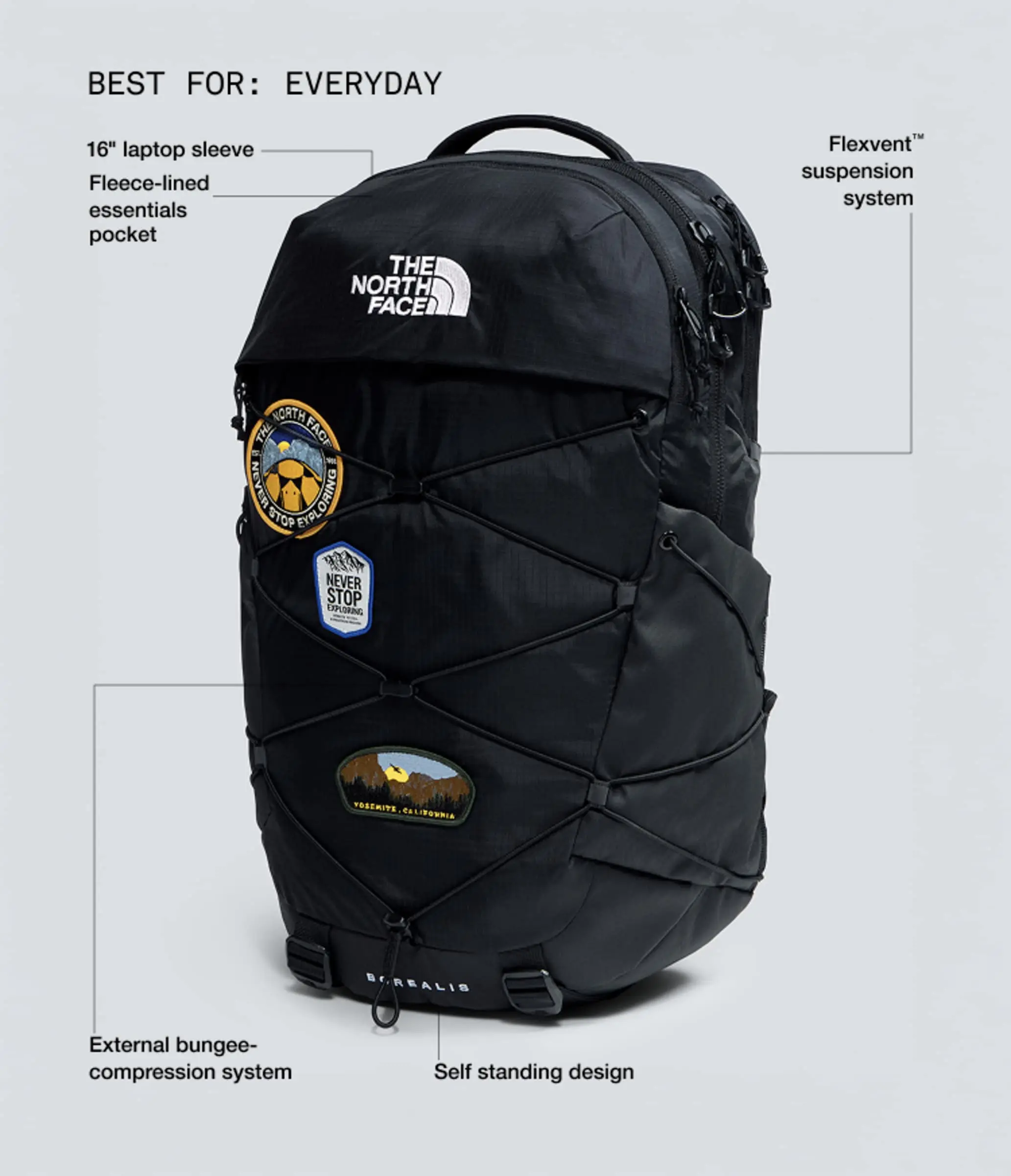 The North Face Unisex Borealis Patch Backpack - 28L