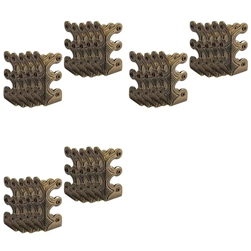 30PC Skiffers Baseboard Corner Protectors,Solid Brass Skirting Board Protectors,Baseboard Corner Protectors Bronze