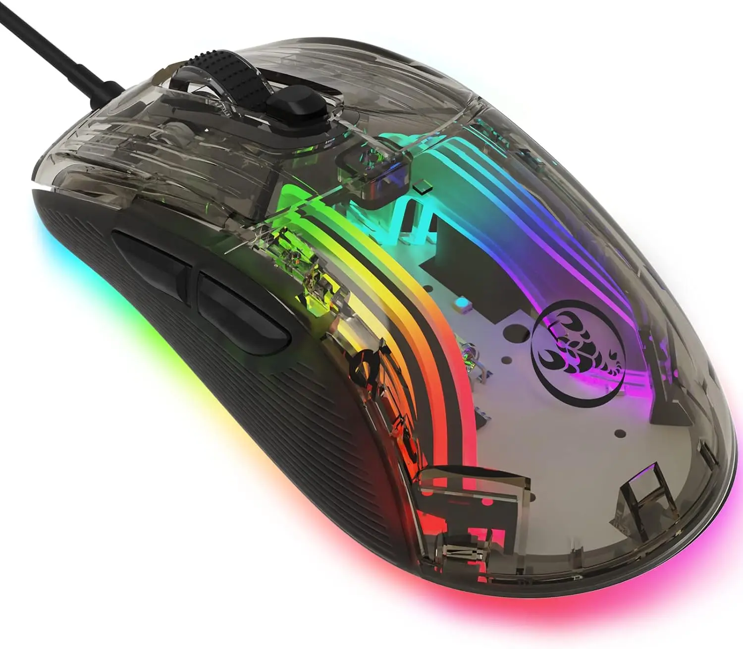 Mambasnake 383 PRO M5 Transparent Casing Ultralight Wired Gaming Mouse