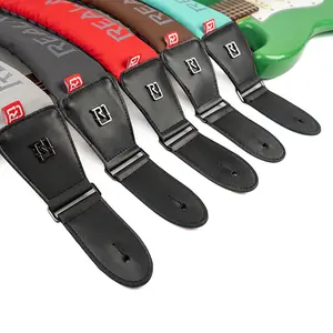 Thicker Guitar Strap 10mm Foam Padding Guitar Straps for Acoustic/Electric Guitar & Bass 2" Wide Bass Guitar Strap with Leather Ends