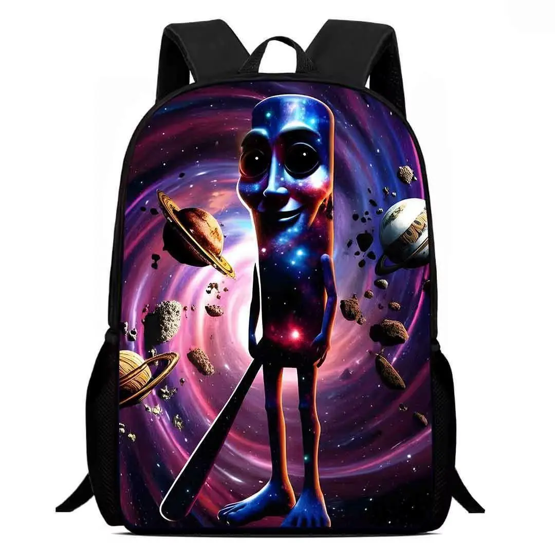 Tung Tung Tung  Sahur Printed Polyester Backpack, Lightweight Durable Travel Bag with Adjustable Straps, Separate Laptop Compartment, Stylish Graphic Design for Commuters College Essentials