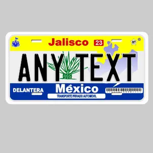 Placas de Jalisco Mexico personalizada  personalized plates License