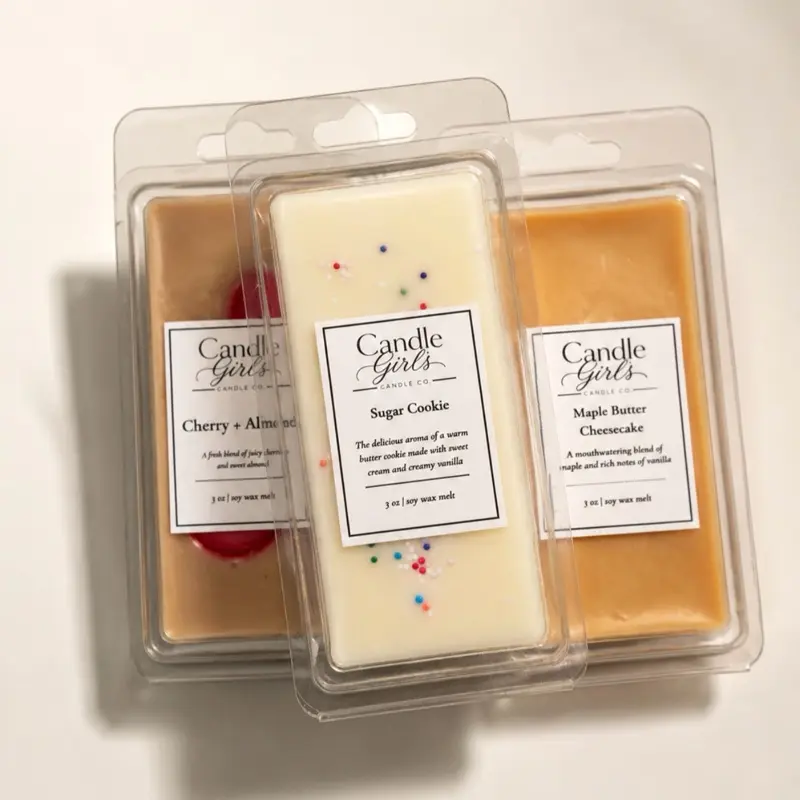 Natural Handcrafted Soy Wax Melt with Fragrance Oil - Home Decor Candle for Cozy Indoor Ambiance