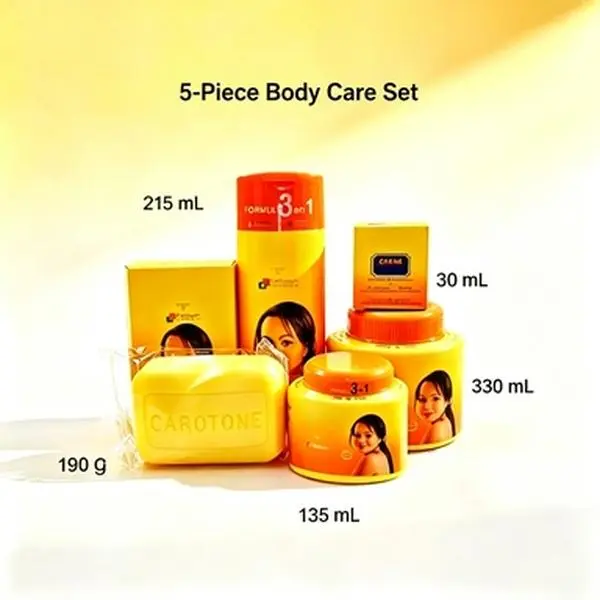 Body Care Set | 5Pcs Complete Bath Kit Cleansing & Moisturizing For Daily Shower
