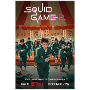 Squid Game Season 2 Inspired Poster | December 26 Release Fan Art Wall Print