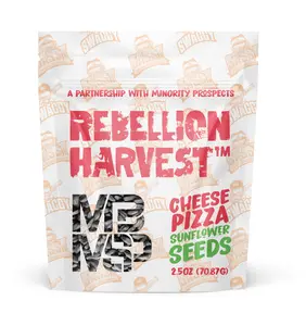 REBELLION HARVEST x MINORITY PROSPECTS - Cheese Pizza Sunflower Seeds (2.5oz) Snack Flavor Cheese Pizza Snack Flavor Crunchy