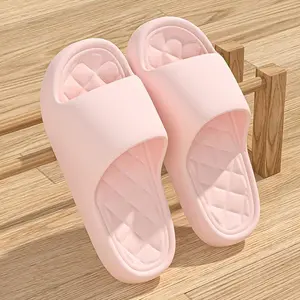 Clouds Soft Slippers,Men's and Women's Bathroom Non-slip Sandals SlippersPlatform Slides, Tsinelas Lightweight Breathable slipper Footwear breathable Soft Thick Sole Cloud Black cozy footwear fashion flat slipper swag Walking Shoes Girl Parent(Sheets)