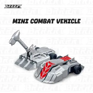 BRRRRT 2.4GHz Remote-Controlled Armored Vehicle Set Robot Warfare Dual-Player Tank Battle Set Popular Toy, Family Board Game, Parent-Child Interactive Bumper Car Ages 3+, Remote-Controlled Vehicle Children's Christmas Gift, Remote-Controlled Truck Gift