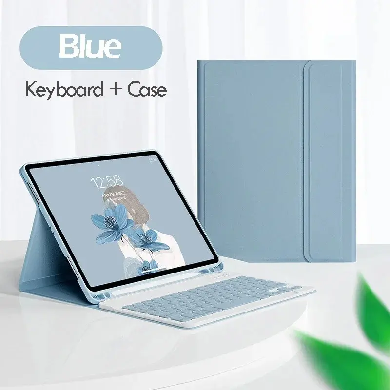2024 Magnetic Leather Keyboard Case for Tablet iPad Air 11 4 3 Case 10.2 9th Wireless Keyboard and Mouse for iPad Pro 11 10.5 Air 3 10th gen Tablet Accessories