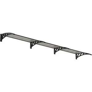 Palram-Canopia HG9568 12 x 3 ft. Neo 3540 Awning Kit, Gray & Clear
