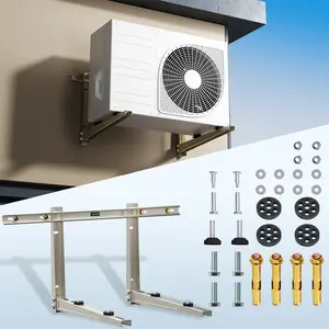 Quick-Install Heavy-Duty Wall Bracket for 7000-36000 BTU Split Air Conditioner ,HVAC, Compressor, Heat Pump System,Max 440 LB Capacity,Outdoor Pre-Drilled Holes Design