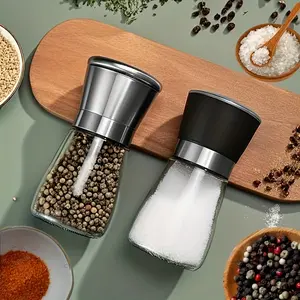 Stainless Steel Pepper Grinder Manual Salt and Pepper Mill Adjustable Coarseness Kitchen Spice Grinder