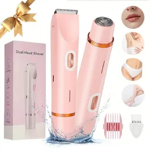 Women's Electric Bikini Trimmer Shaver Epilator All-In-One, Portable Design, Waterproof Ipx7, Body & Face Use, Multifunctional Hair Shaver